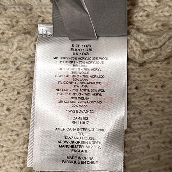 Cableknit beanie from Bench ❄️ cream ❄️ NWT - Picture 3 of 7